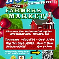 Downtown Novato Community Farmers' Market (Every Tuesday) T…