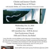 Marin History Museum's Speaker Series presents Christo’s…