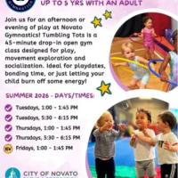 Drop-in: Tumbling Tots at Novato Gymnastics