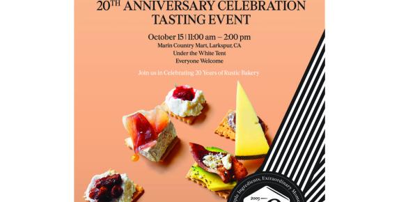 Rustic Bakery's 20th Anniversary Celebration Tasting Event