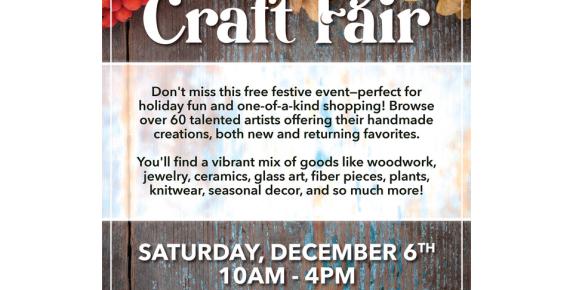 Mill Valley Recreation Center's Annual Holiday Craft Fair