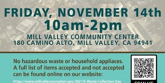 Free E-Waste Collection at Mill Valley Community Center
