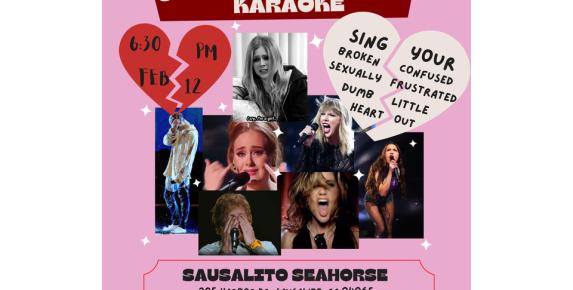 Un-Valentine’s Day Karaoke at the Sausalito Seahorse